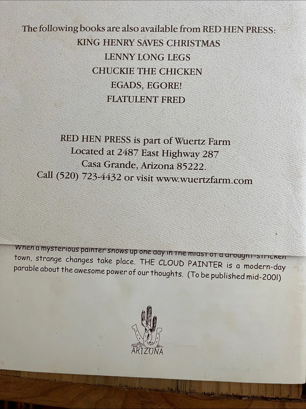 Set/5 Wuertz Farm SC Books Red Hen Press Donkey Chicken Children's Stories